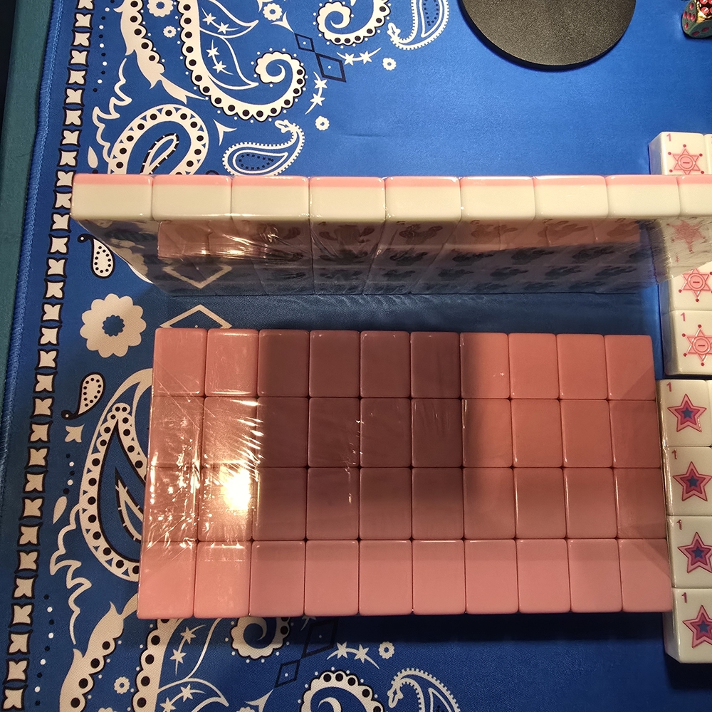 Southwest Pink Cowboy Hat n Boots Mahjong Tiles - Picture 4 of 8